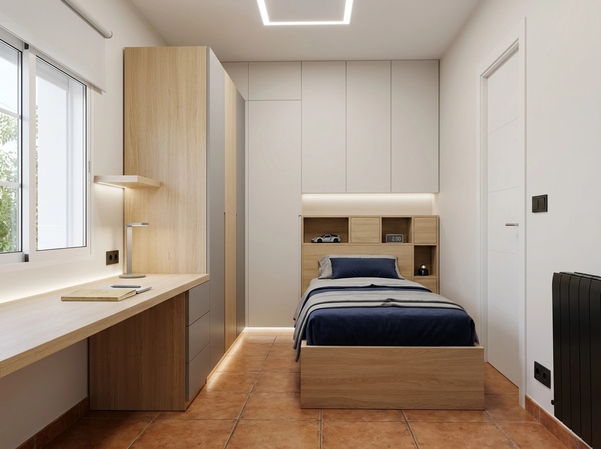 Minimalism Bedroom design — interior photo by GenRoom AI