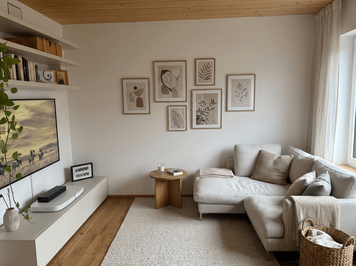 Scandinavian Living Room design — interior photo by GenRoom AI