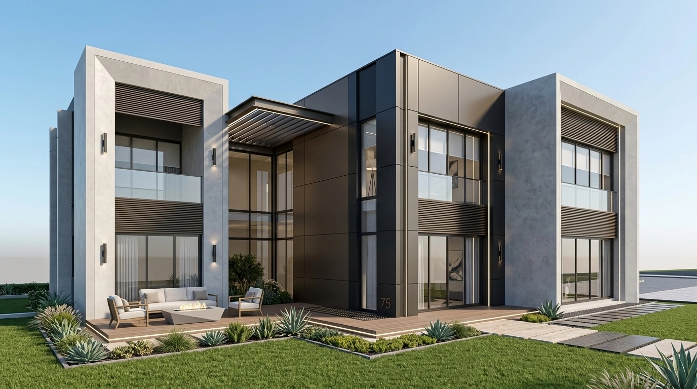 Contemporary Facade Facade design — facade photo by GenRoom AI