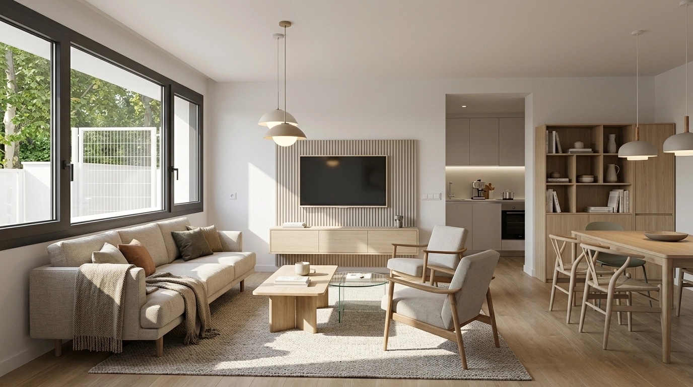 Scandinavian Living Room design — interior photo by GenRoom AI