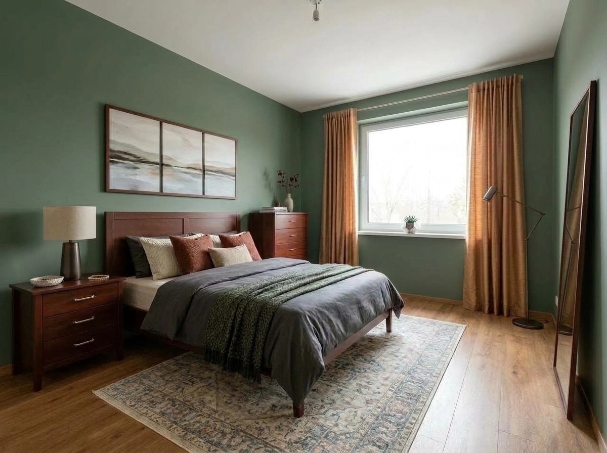 Contemporary Bedroom design — interior photo by GenRoom AI