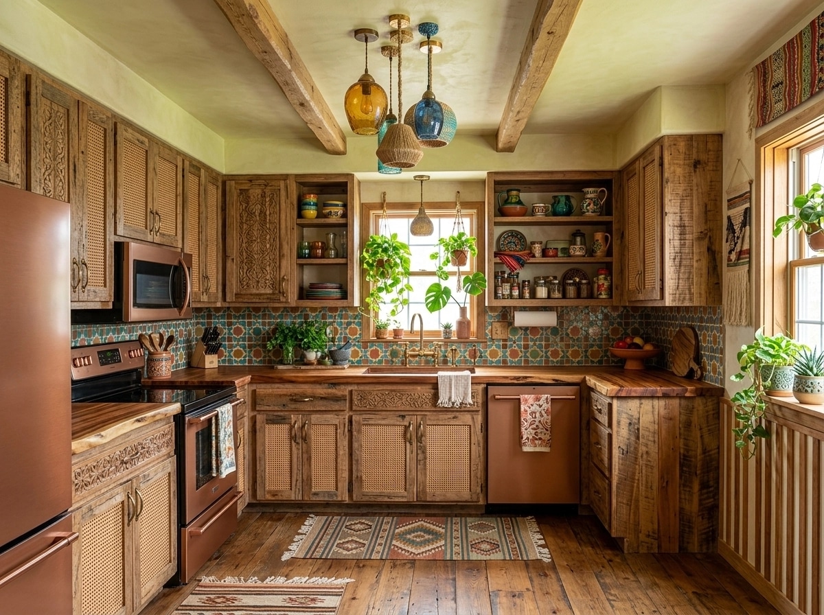 Bohemian Kitchen design — interior photo by GenRoom AI