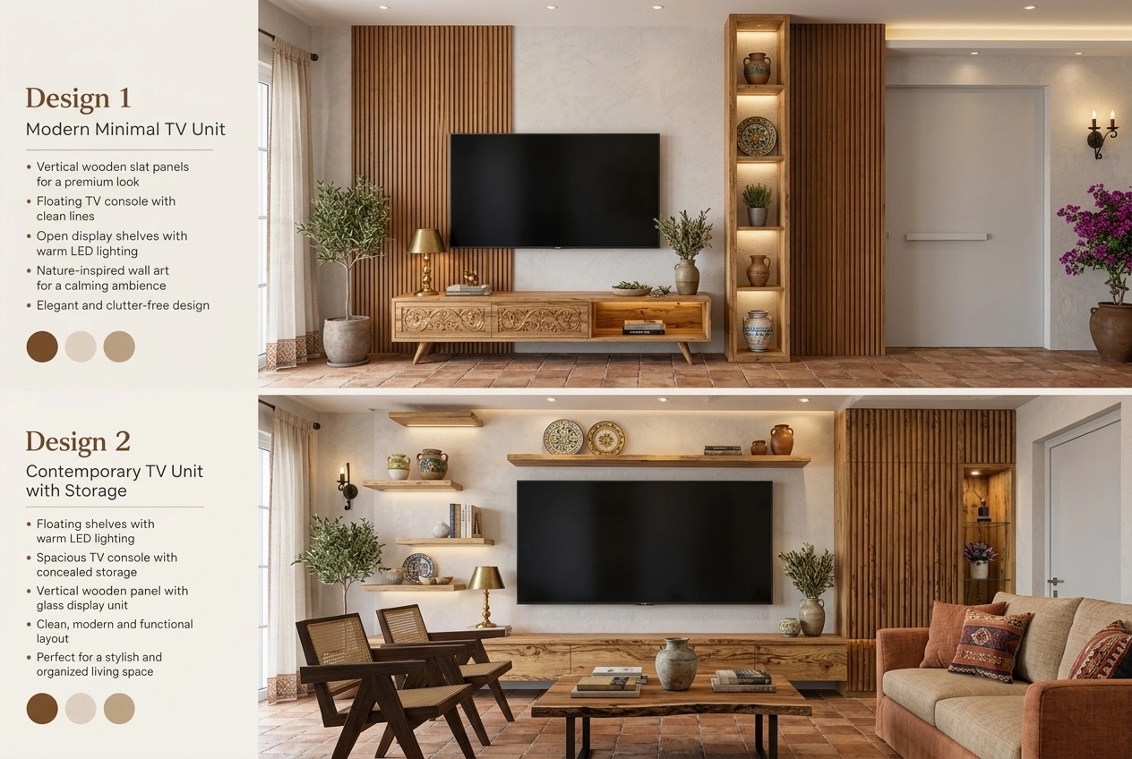 Diseño de interiores en estilo Mediterranean — Salón por GenRoom AI