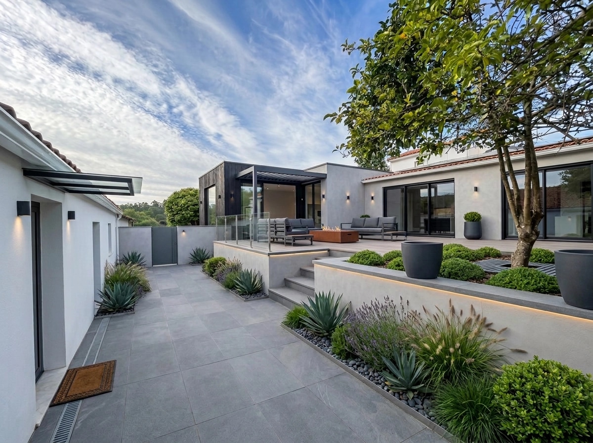 Landscape design in Contemporary Yard style — Yard by GenRoom AI