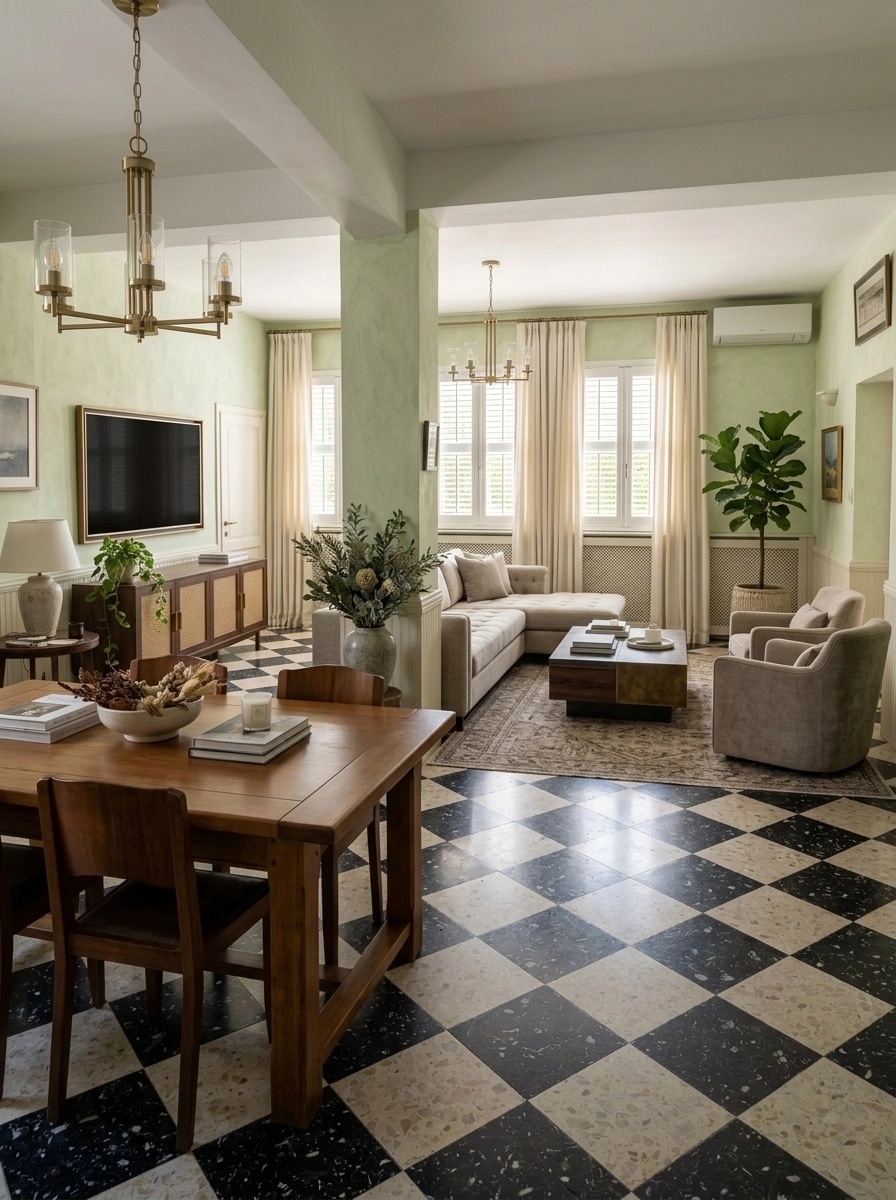 Transitional Living Room design — interior photo by GenRoom AI
