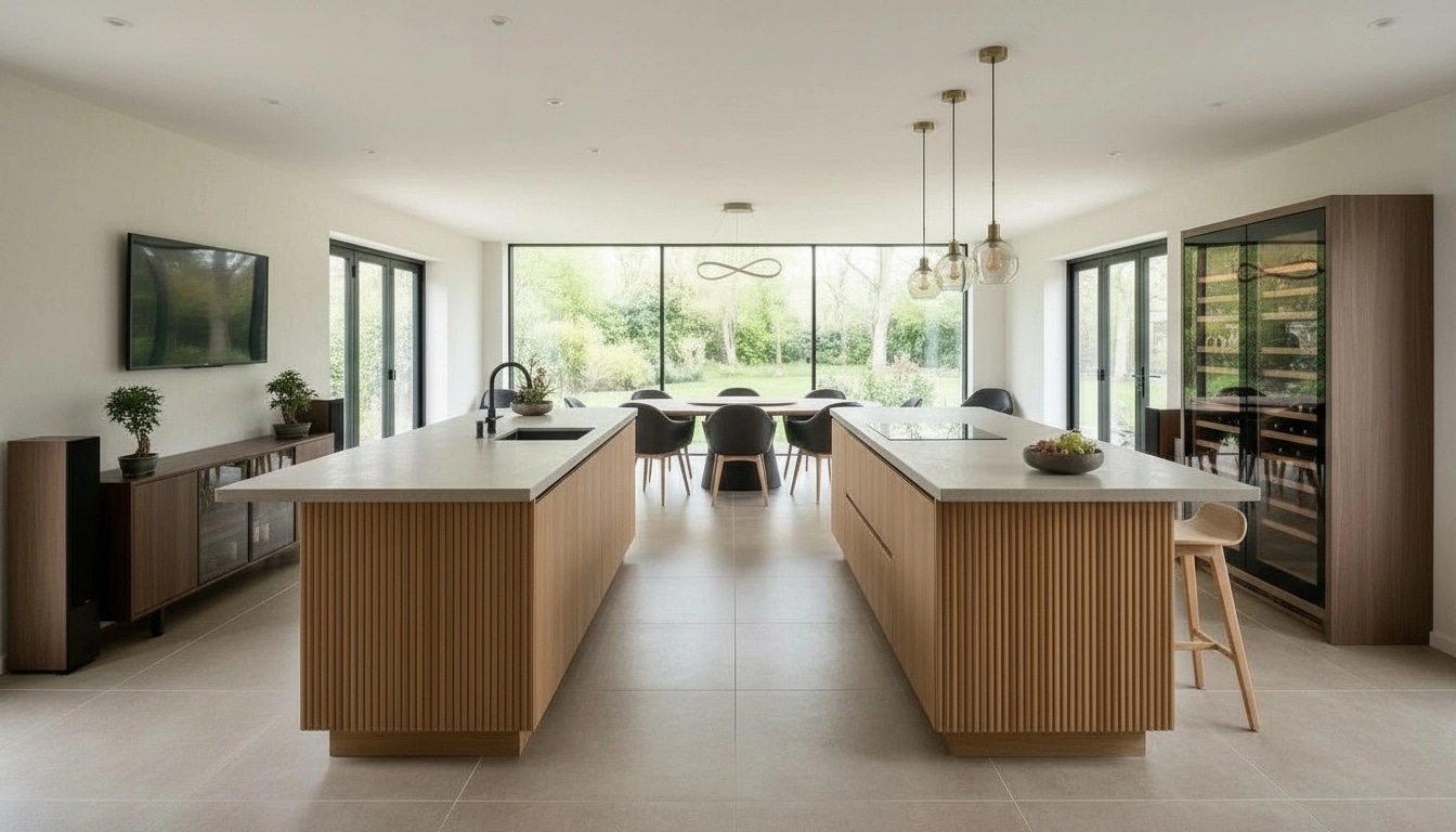 Kitchen interior in Japandi style — photo by GenRoom AI