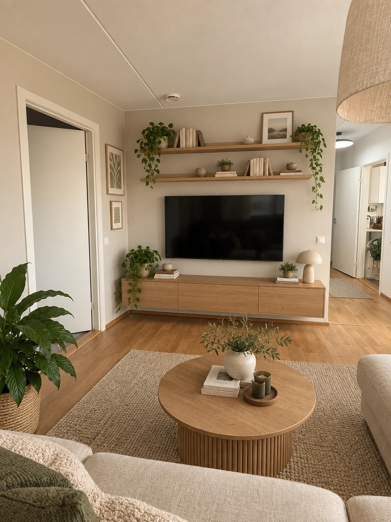 Interior design in Scandinavian style — Living Room by GenRoom AI