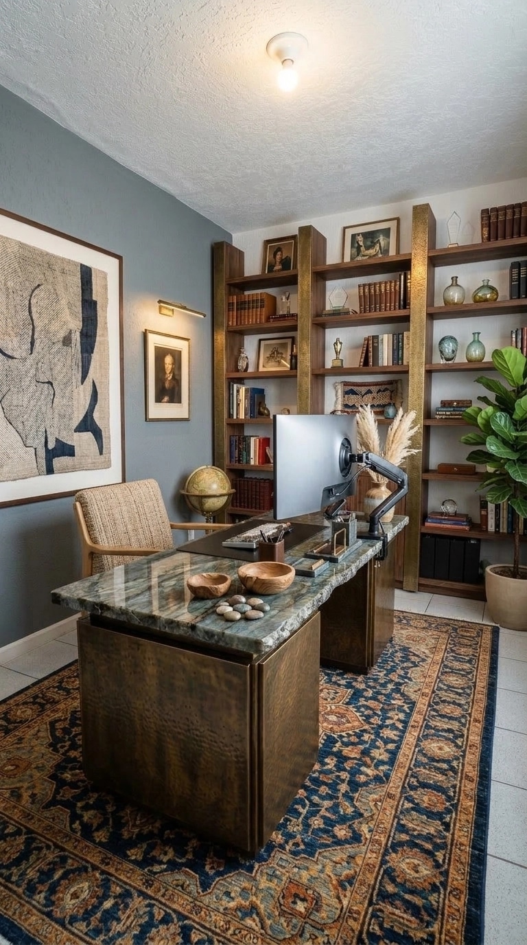Interior design in Eclectic style — Office by GenRoom AI