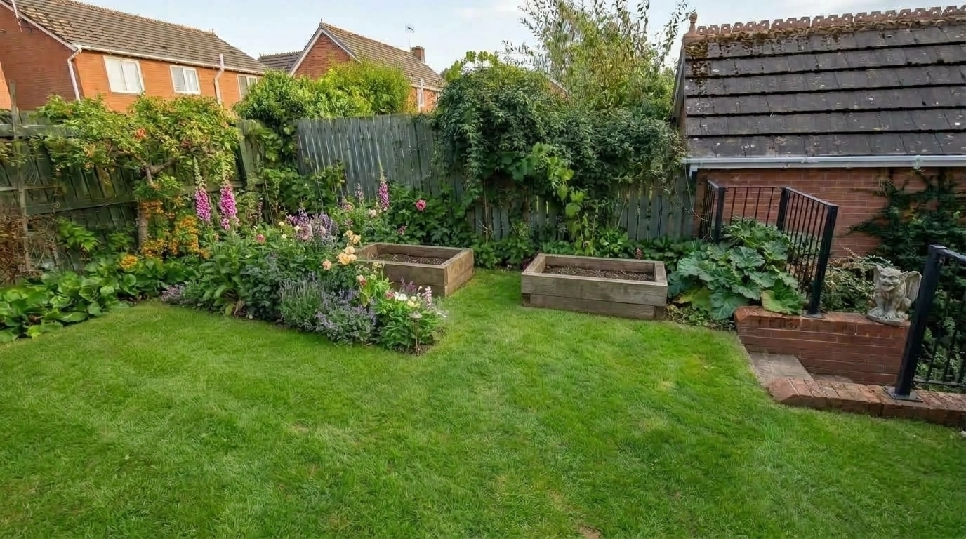 English Cottage Garden Yard design — yard photo by GenRoom AI