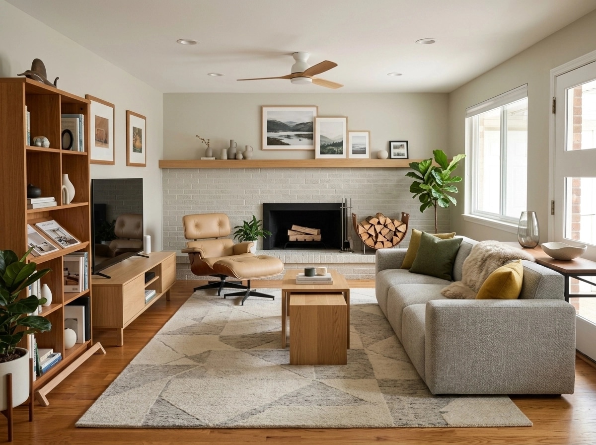 Scandinavian Living Room design — interior photo by GenRoom AI