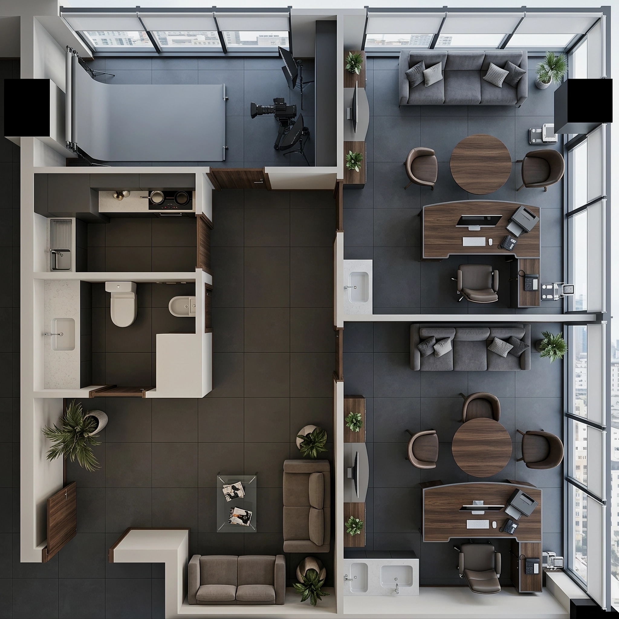 Interior design in Contemporary style — Living Room by GenRoom AI