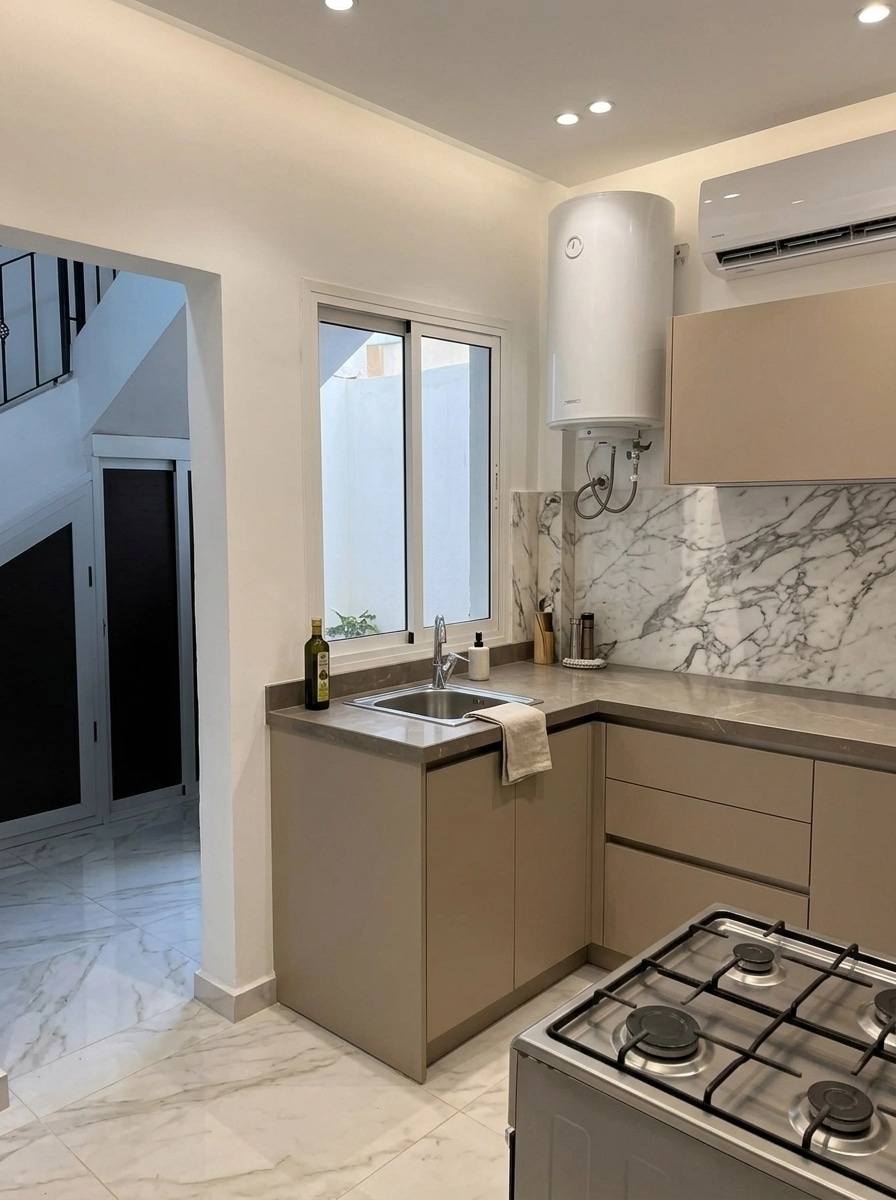 Kitchen interior in no_style style — photo by GenRoom AI