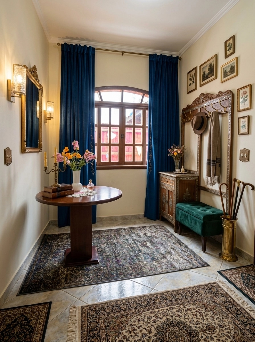 Hallway interior in Eclectic style — photo by GenRoom AI