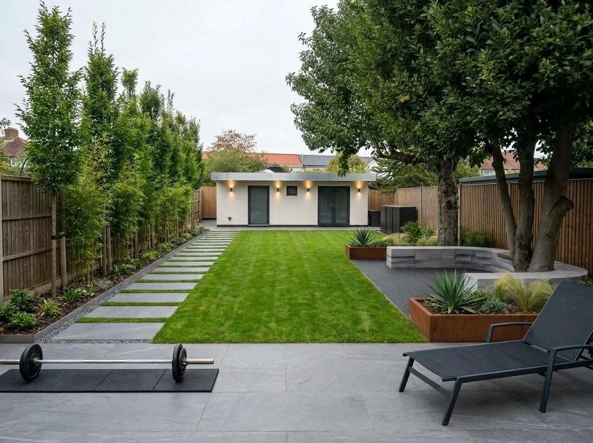 Landscape design in Contemporary Yard style — Yard by GenRoom AI