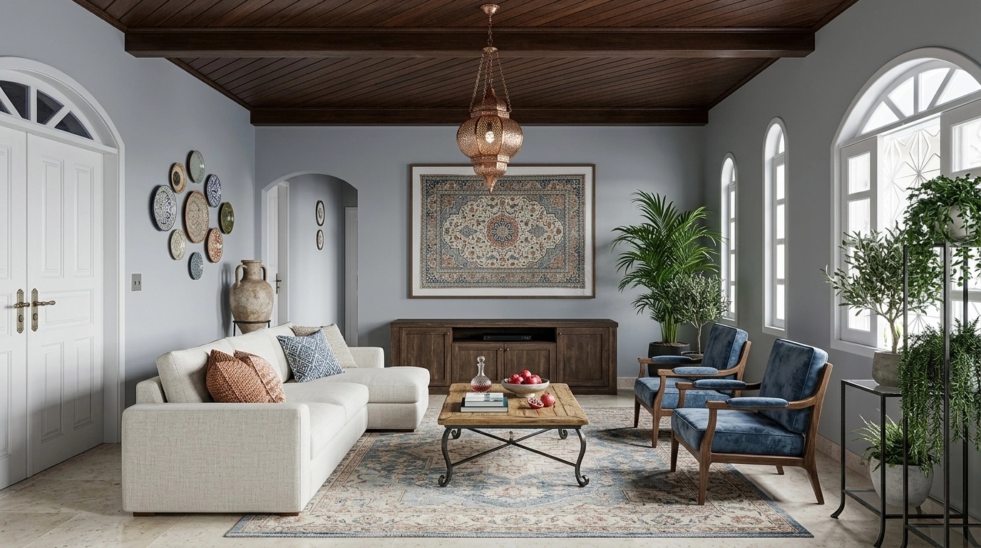 Interior design in Mediterranean style — Living Room by GenRoom AI