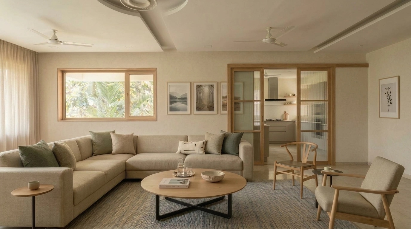 Scandinavian Living Room design — interior photo by GenRoom AI