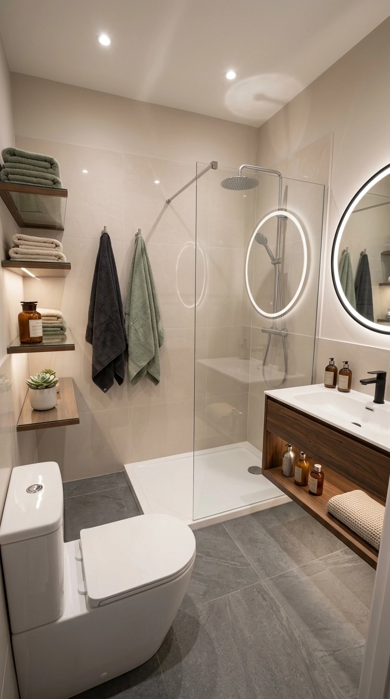 Interior design in Contemporary style — Bathroom by GenRoom AI