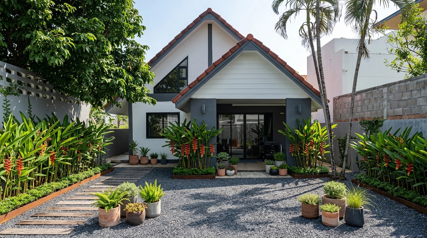 Landscape desain di Scandinavian Garden gaya — Halaman oleh GenRoom AI