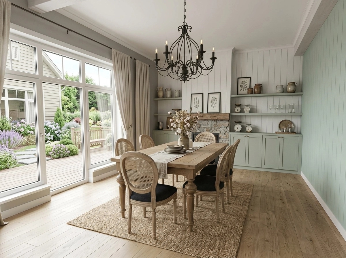 Interior design in Modern Farmhouse style — dining_room by GenRoom AI