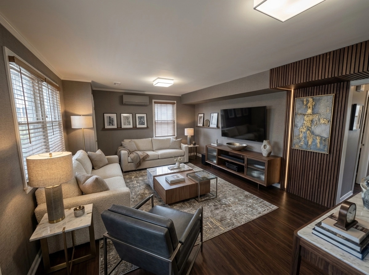 Interior design in Contemporary style — Living Room by GenRoom AI