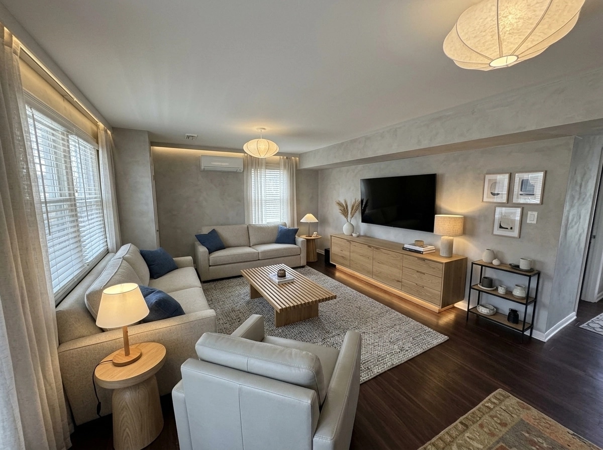Scandinavian Living Room design — interior photo by GenRoom AI