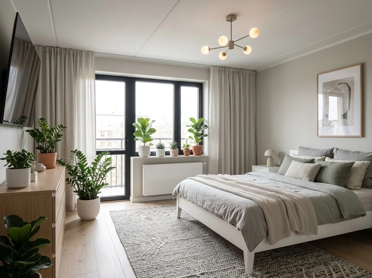 Scandinavian Bedroom design — interior photo by GenRoom AI