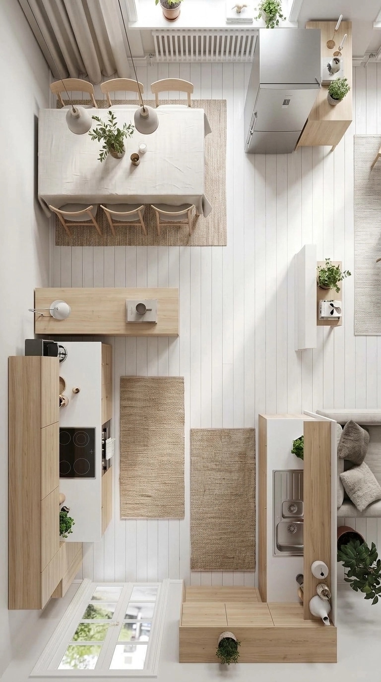 Interior design in Scandinavian style — Living Room by GenRoom AI