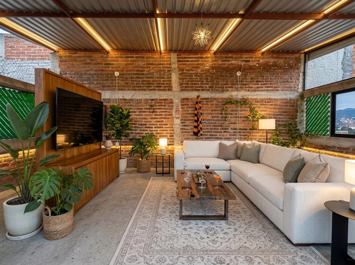 Interior design in Transitional style — terrace by GenRoom AI