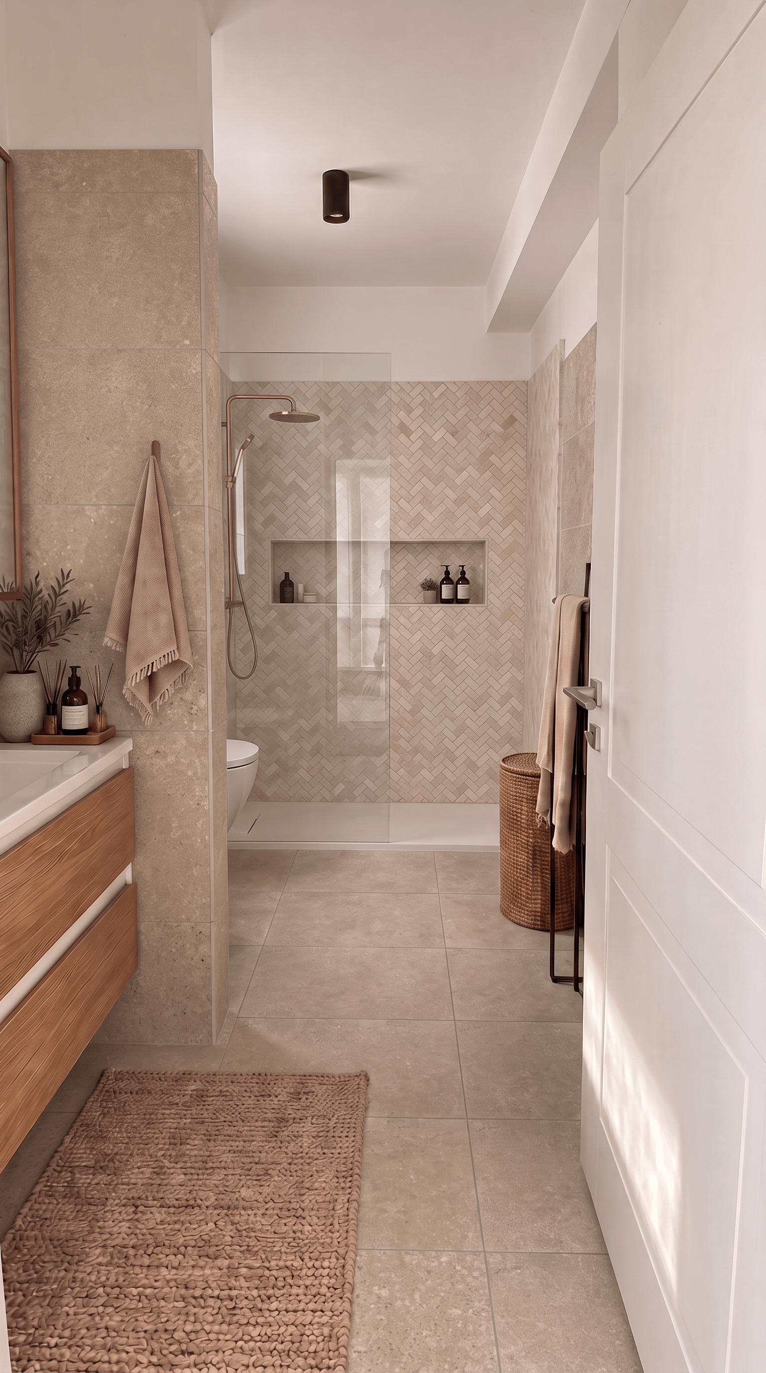 Contemporary Bathroom design — interior photo by GenRoom AI