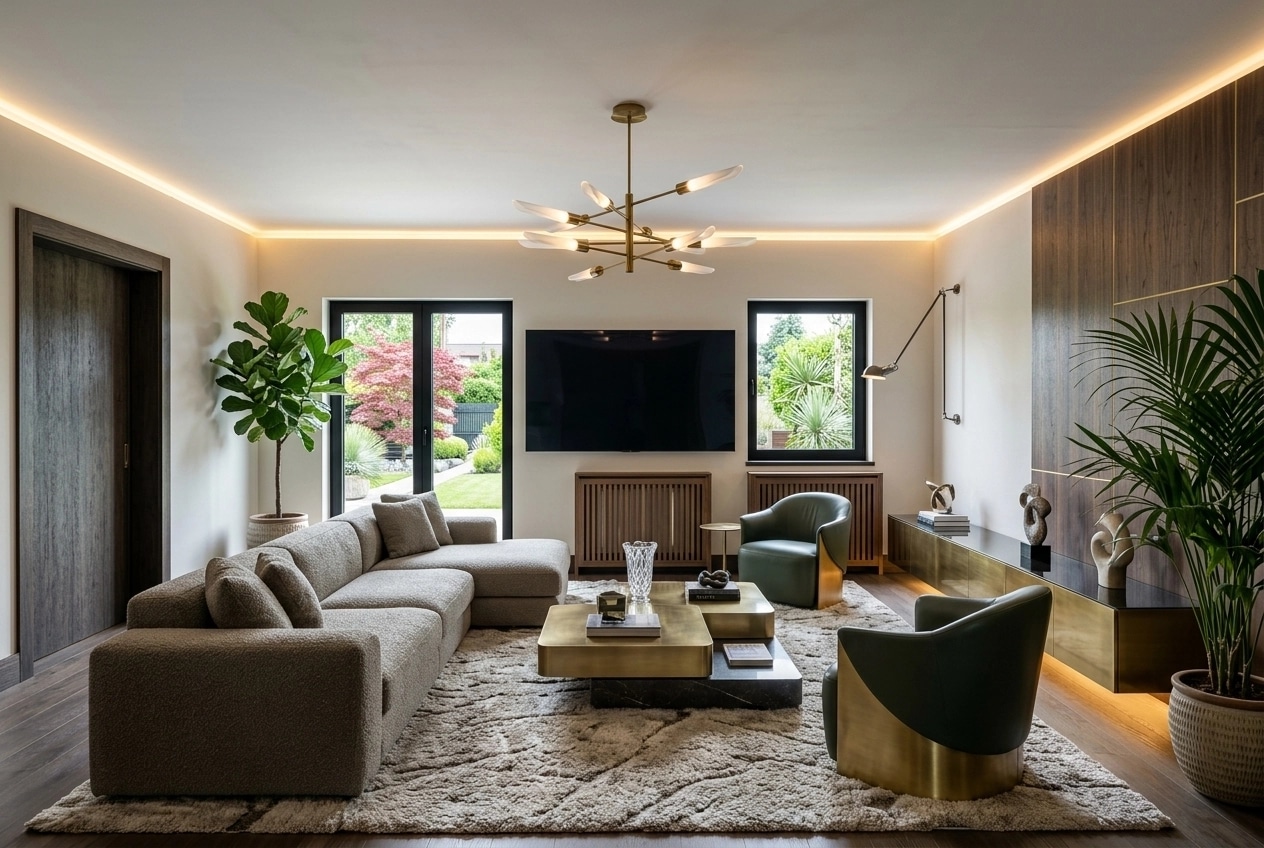 Interior design in Contemporary style — Living Room by GenRoom AI