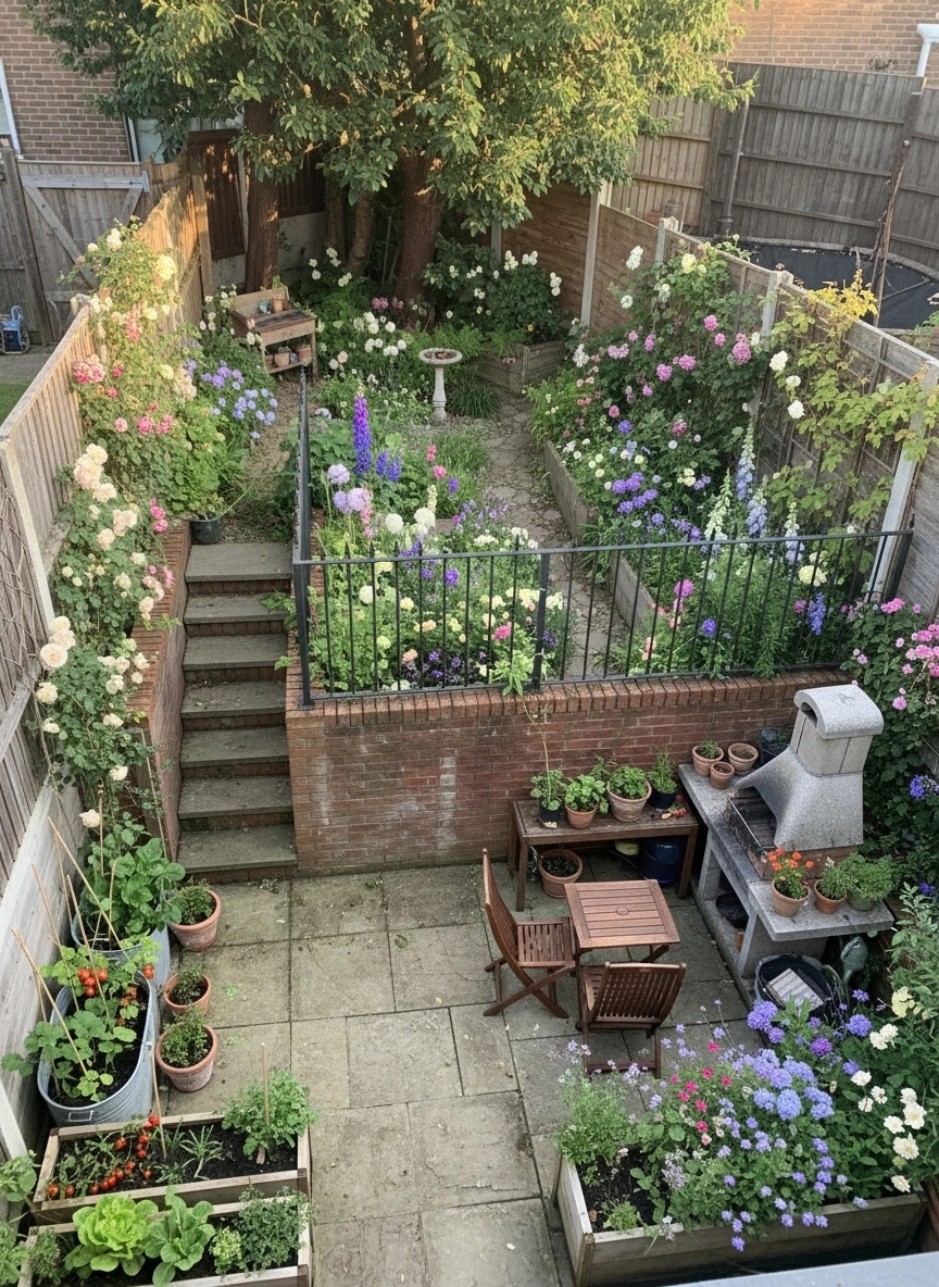 English Cottage Garden Yard design — yard photo by GenRoom AI