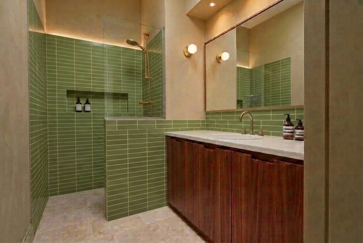 Bathroom interior in no_style style — photo by GenRoom AI
