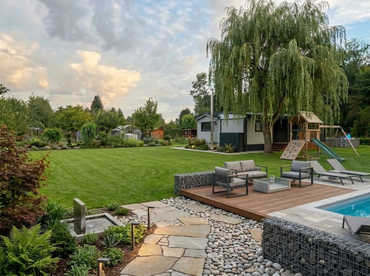 Landscape design in Contemporary Yard style — Yard by GenRoom AI