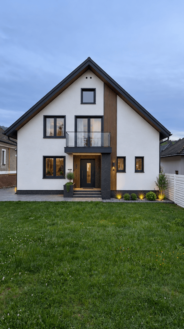 Facade design in Blacktec Facade style — Facade by GenRoom AI