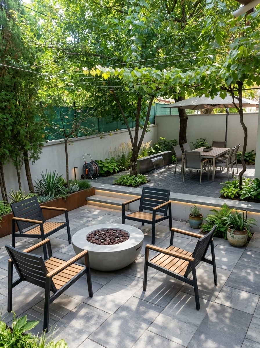 Contemporary Yard Jardim design — yard photo by GenRoom AI