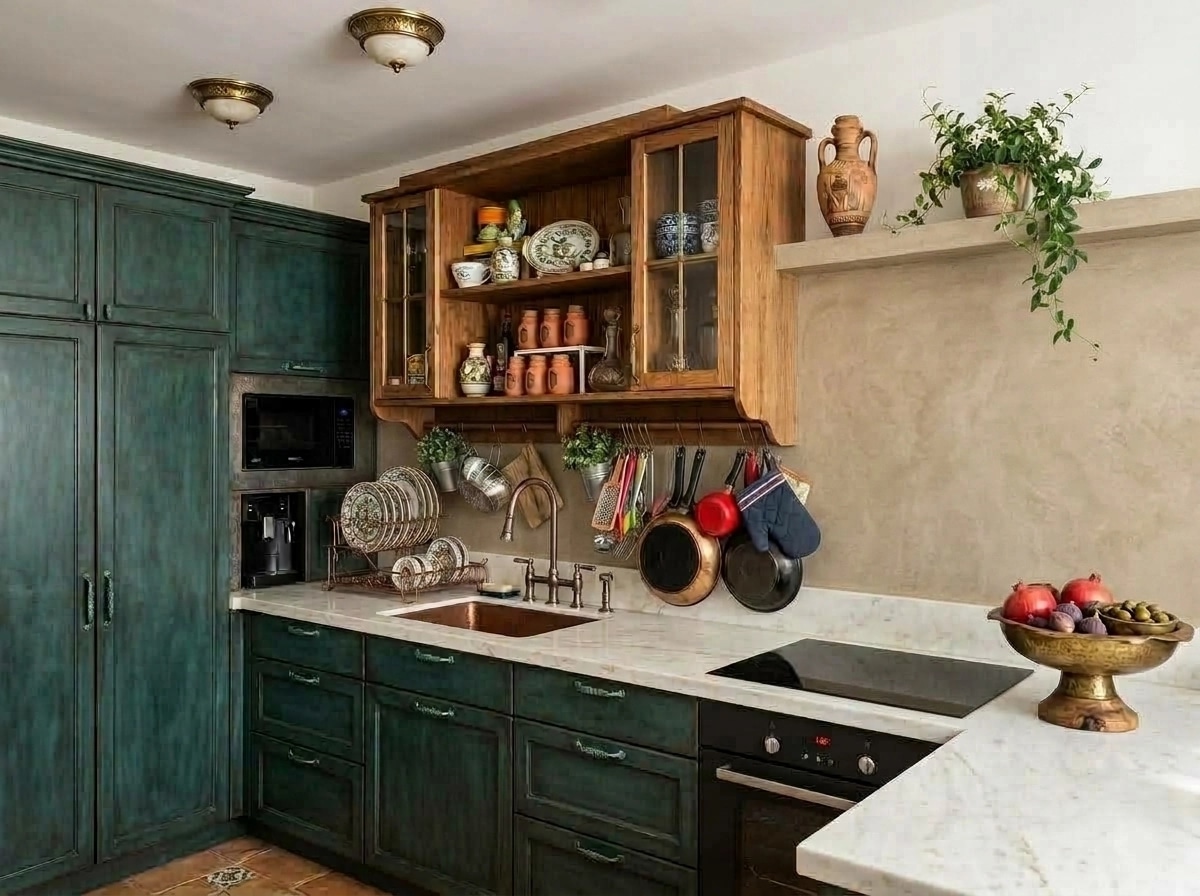 Interior design in Mediterranean style — Kitchen by GenRoom AI