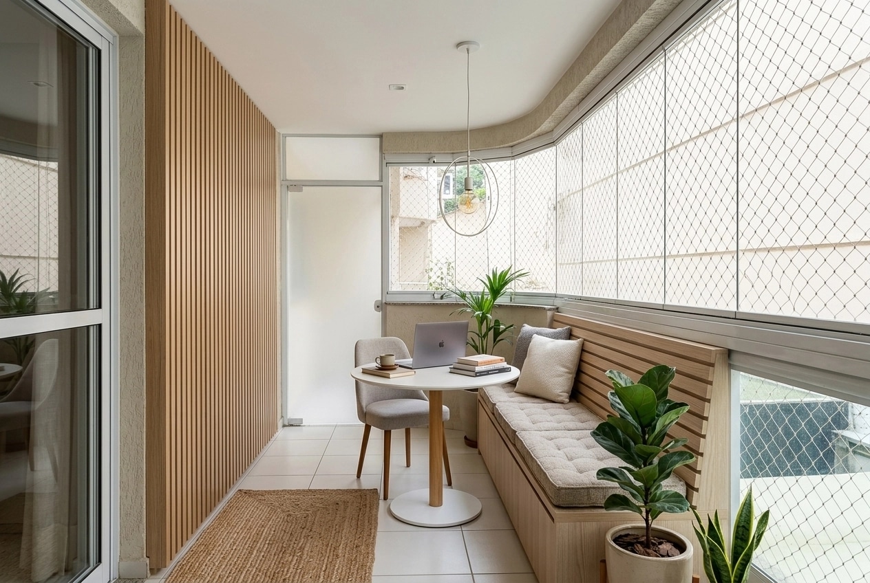 Interior design in Scandinavian style — balcony by GenRoom AI