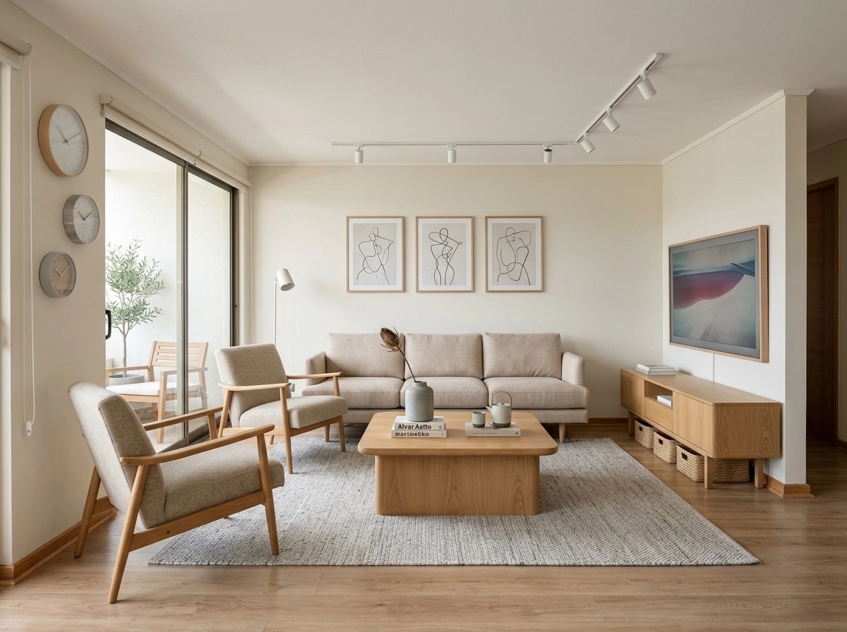 Scandinavian Living Room design — interior photo by GenRoom AI