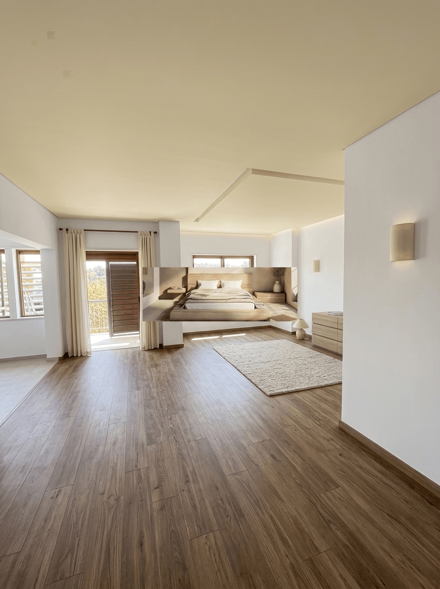 Japandi Bedroom design — interior photo by GenRoom AI