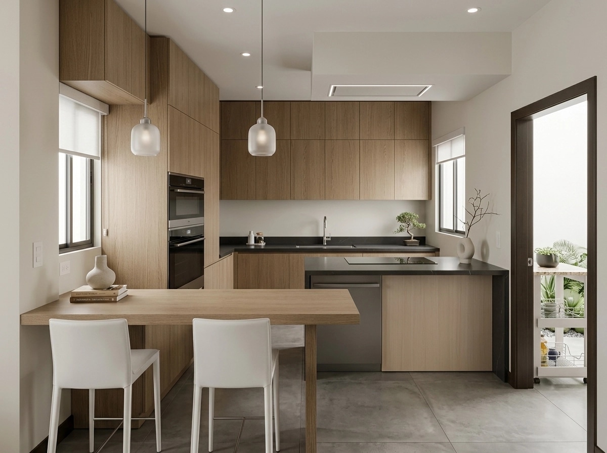 Minimalism Kitchen design — interior photo by GenRoom AI