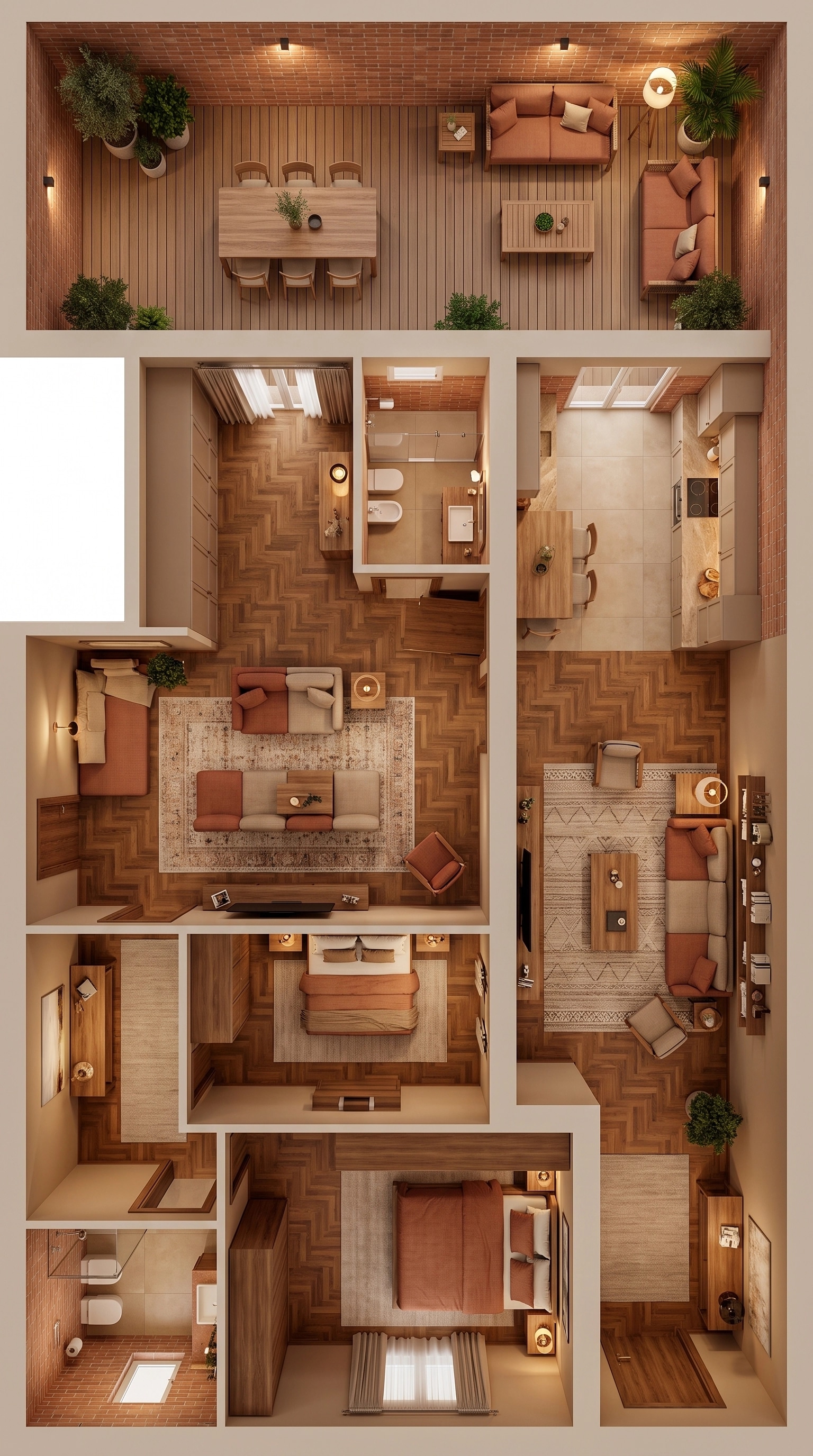 Interior design in Contemporary style — Living Room by GenRoom AI