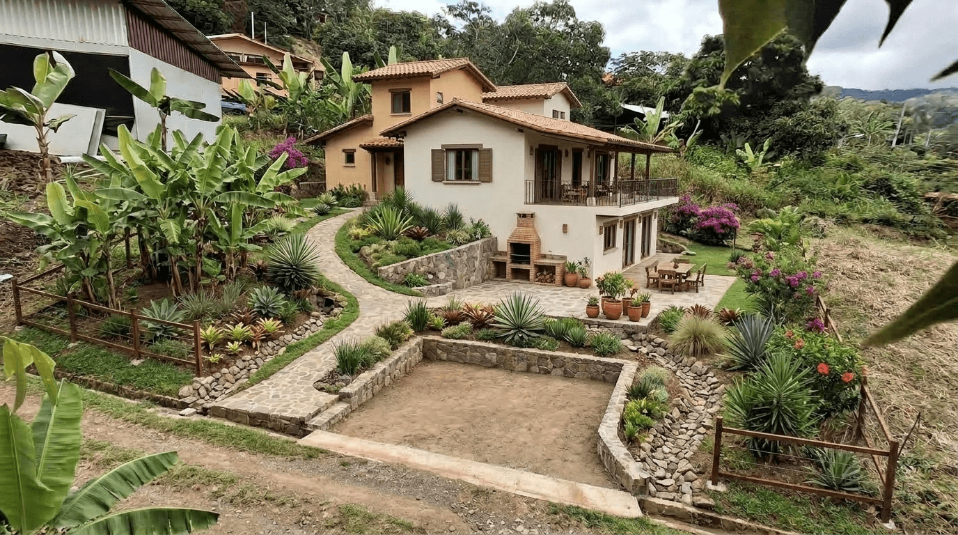 Yard design in no_style style — photo by GenRoom AI