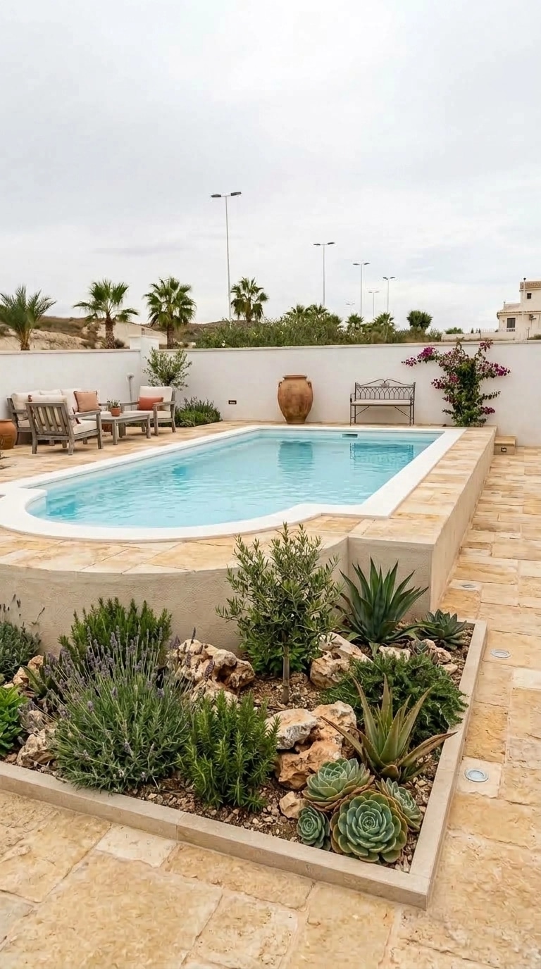 Landscape design in Mediterranean Yard style — Yard by GenRoom AI