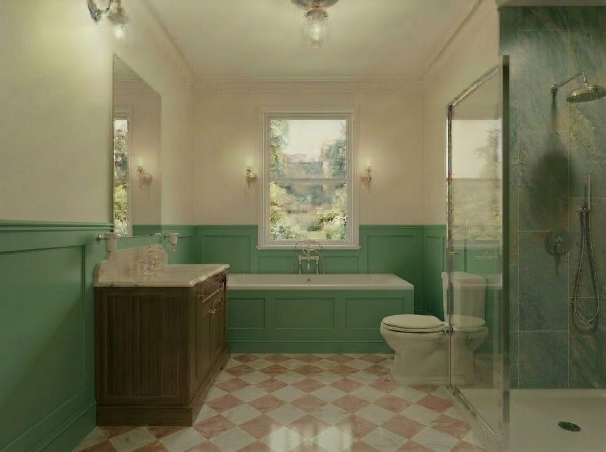 Interior design in Classic style — Bathroom by GenRoom AI