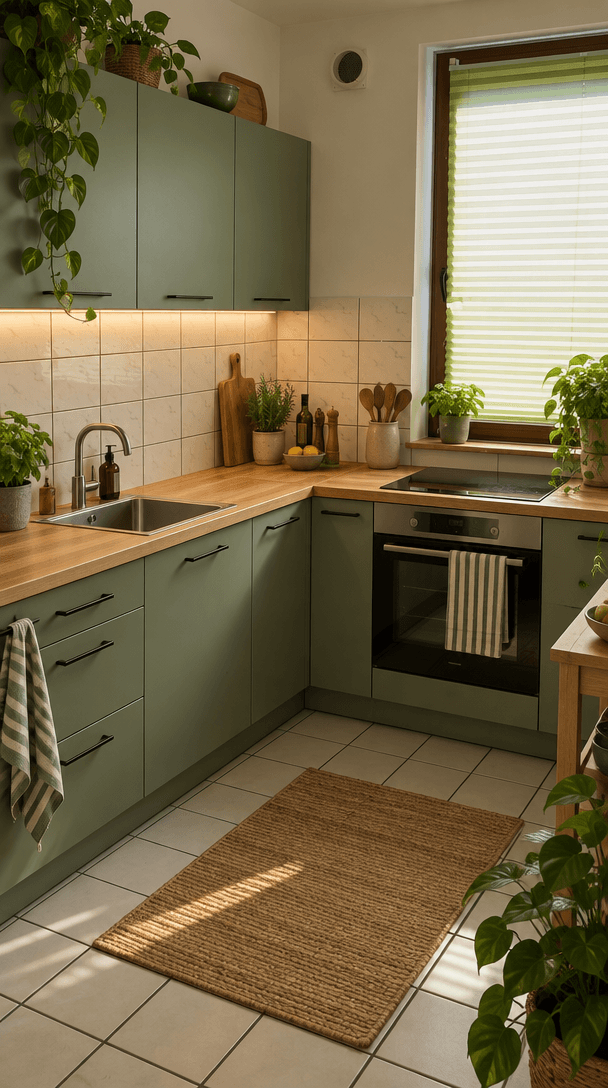 Biophilic Kitchen design — interior photo by GenRoom AI