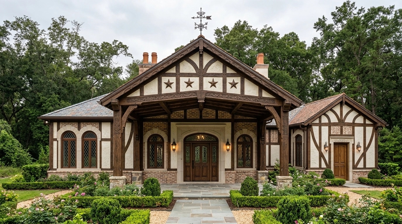 Facade design in Tudor Facade style — Facade by GenRoom AI