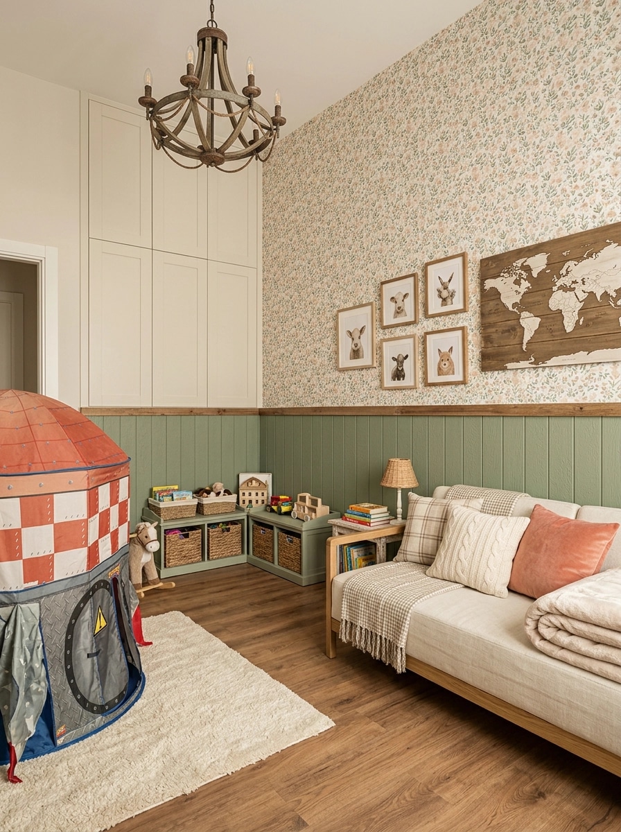 Modern Farmhouse Kids Room design — interior photo by GenRoom AI