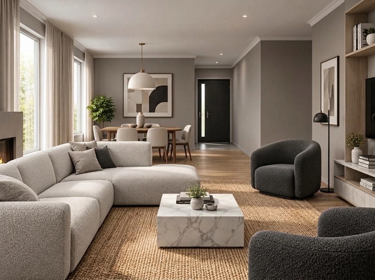 Interior design in Contemporary style — Living Room by GenRoom AI
