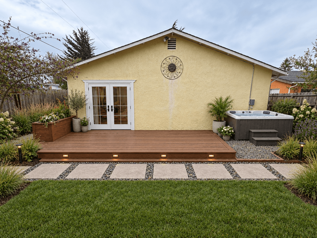Landscape design in Contemporary Yard style — Yard by GenRoom AI