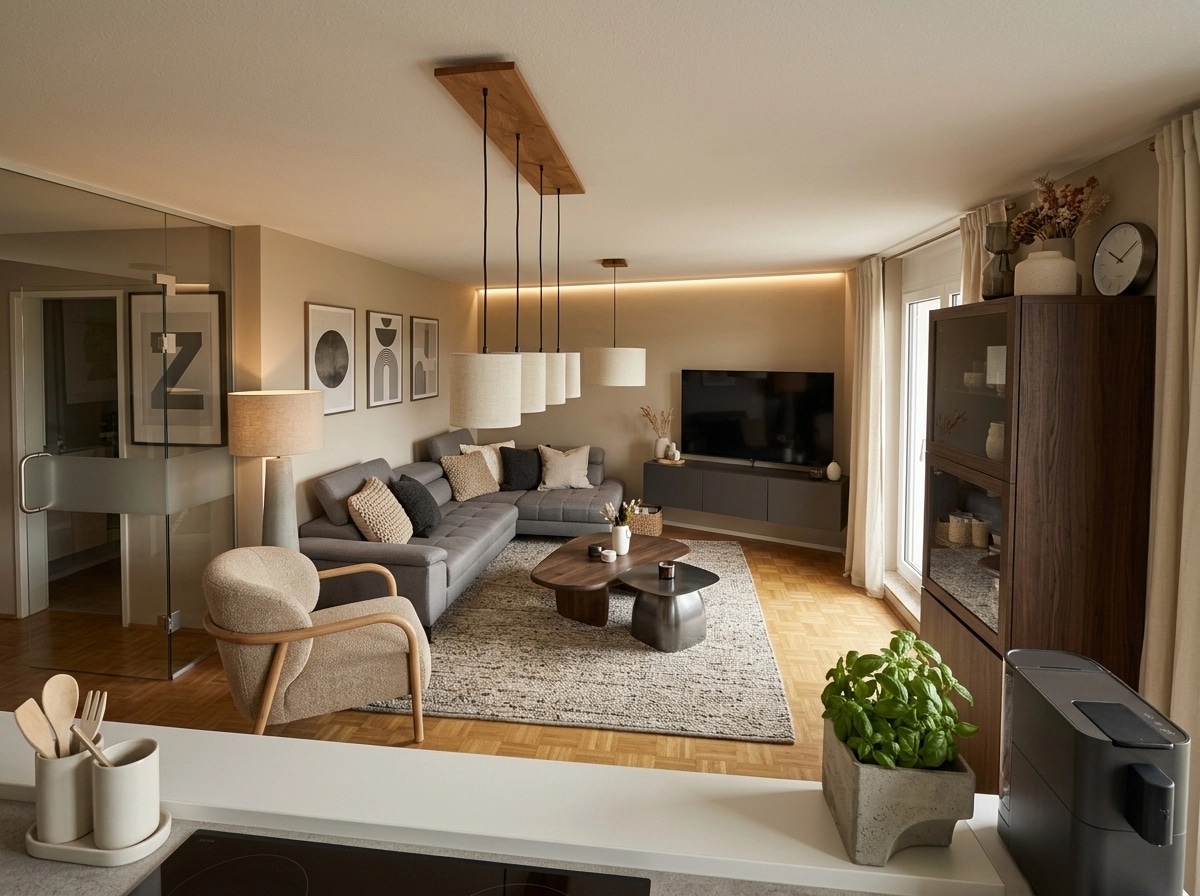 Interior design in Contemporary style — Living Room by GenRoom AI